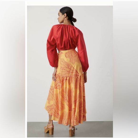 Anthropologie Hutch Printed Maxi Wrap Skirt - NWT - Picture 3 of 5